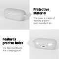 Soft Silicone Protective Earphone Case with Carabiner for Oneplus Buds Z Earbuds. 