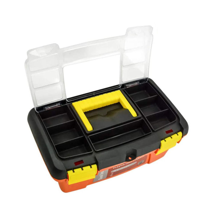 Household maintenance tool portable electrician box multifunctional large industrial grade hardware tool box car storage box Size 12.5 Inch