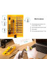 Mobile Screwdriver Set and Repairing Tool Kit, 45 in 1 Precision Star Screwdriver Set and Bits. 