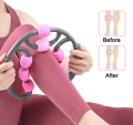 U Shape Massage Roller Arm Leg Neck Muscle Gym Yoga Fitness Sports 9 Wheels - Multi. 