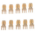 10x 1.6mm SMA female jack solder nut edge pcb clip straight mount RF connector Conbo. 