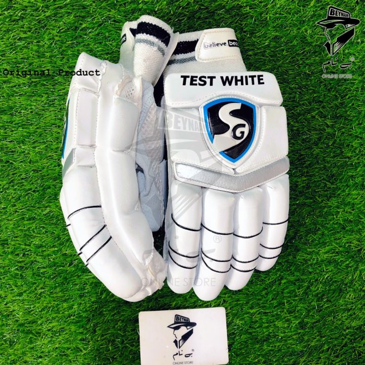 SG Test White batting gloves High Quality Cricket Batting Gloves Premium edition cricket gloves edition by Beynaam online store