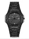 New Luxury Unisex Patek Philippe Black Iced Out Watch.