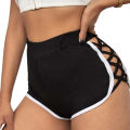 Summer Shorts Hollowed-out Slim Fitting Female Short Pants. 