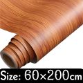 SHERICE 2meters Self Adhesive Wooden Texture Sheet for Wall Decor Kitchen Wardrobe Cabinet Door - PVC Vinyl Wallpaper. 