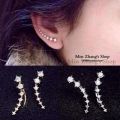 Killer Bzzo New fashion Beidou Qixing rhinestone zircon earrings For Women girl Accessories jewelry wholesale. 