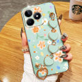 VRQR Love Bracelet Phone Case For OPPO Realme C51 Flower design Soft Cover Realme C53 Narzo N53. 