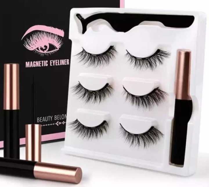 ELMAY%20Set%20of%203/5%20Pairs%20Magnetic%20Eyelash%20With%20Magnetic%20Liquid%20Eyeliner%20&%20Tweezer%20Eyelash%20-%20Image%204