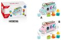 Music Bus Toys Instrument Knocking Piano Xylophone Lovely Beads Blocks Sorting Shape Sorter Learning Educational Baby Toys for Kids. 