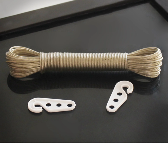 Strong Wet Cloth Laundry Rope 20 meters PVC Coated Metal Cloth Drying ...