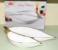 Imperial Elegant Serving Leaf - Ceramic - 2 Partitions - 13 Inches. 