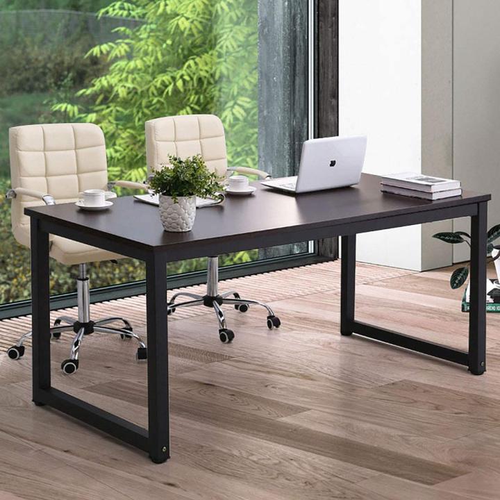 Professional Customized 60 Inches ( 5 Feet ) Large Computer Table - Office Work Table - Branded Writing Study Desk - Gaming Table - Sketching - Black Base Metal Frame - Laptop - Headphones Holder - Proper Wires Management - High Quality