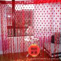 Red Wire String Blinds Curtain. 