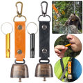 【HOT】 Loud Bear Bell With Whistle Set With Magnetic Silencer Bear Repelling Bell For Outdoor Camping Survival Hiking Climbing. 