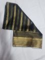 Black Tissue Dupatta With Golden Lining For Girls/Ladies. 