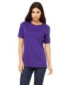 Cotton Plain TShirt For Women - Purple. 