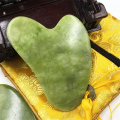 Deep Curve Large Size Natural Jade Guasha Scraper Anti-aging Anti-wrinkles Facial Body Massage Gua Sha Stone. 