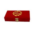 Personalized Velvet Eidi Gift Box – Get Any Name Customized – Custom Name Eid Money Gift Box with Golden Acrylic Eid Mubarak Design – Luxury Eid Packaging for Cash, Jewelry, and Gifts. 