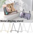 1pc Metal Plate Display Stand Decorative Plate Stand Picture Frame Display. 
