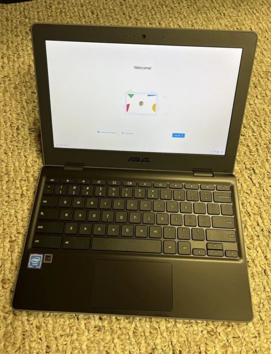 Asus Chromebook C204E - Intel Celeron Processor - 4GB Ram - 32GB Storage - 11.6" Screen - Playstore - Update 2029
