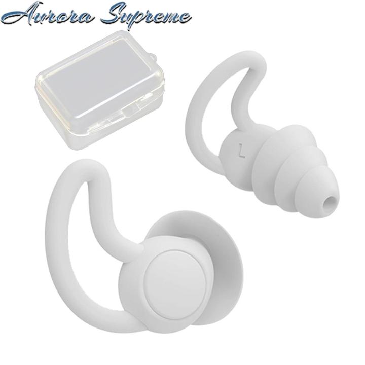 Swimming Earplugs Comfortable Swimming Snorkeling Earplugs with Storage Box