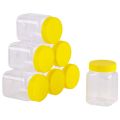 Pack of 4 Plastic Jars - Available in 3 Sizes Small Medium Large High Quality Plastic Material. 