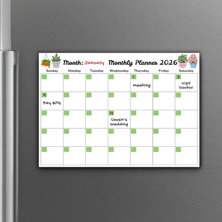 Magnetic%20Monthly%20Calendar%20for%20Refrigerator%2030%C3%9721%20cm%20(12%C3%979%20in)%20%7C%20Reusable%20Fridge%20Planner%20Board%20with%20Marker%20%7C%20Home%20Office%20Wall%20Organizer%20Schedule%20Planner%20-%20Image%205