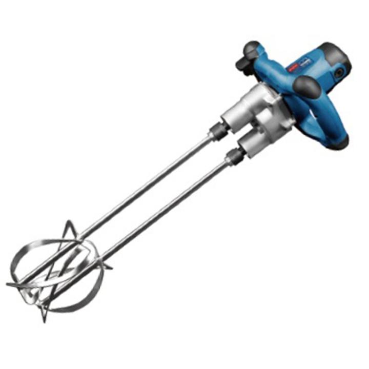 Dongcheng DQU120-2 Variable Speed Heavy Electric Mixer Twin Stirrer for Paints/Chemicals/Cement/Food Materials