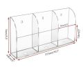 Transparent Acrylic Wall Mount Mobile Phone Charging Holder Stand AC Remote Holder 1/2/3/ Campartments. 