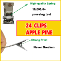 24 Hair Styling Clips, Salon Hair Clips 24pcs/Box Hair Styling Clips Hairdressing Salon Sectioning Hairpins for Salon Styling. 