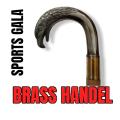 Brass Handle Walking Wood Sticks / Old Man Walking Support. 