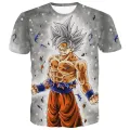 Hot selling new anime DRAGON BALL Dragon Ball 3D printed European size short sleeved T-shirt. 