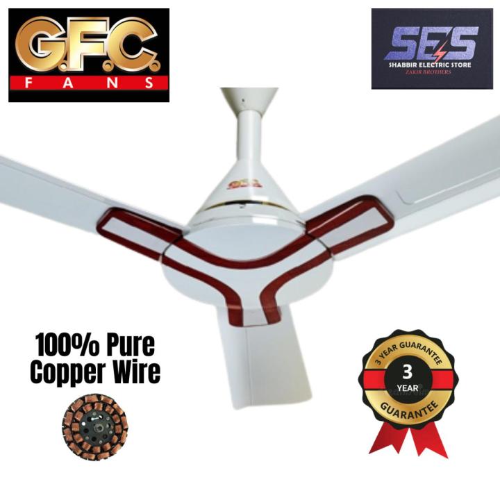 GFC fans ceiling fan energy saver Deluxe series mansion model High speed 100% Pure Copper Wire / winding Celling Fans dark wood brown 3 Years motor guarantee Heavy Duty 56 Inches best energy saver ceilling fan for lounge bed dinning drawing room