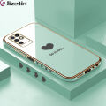 Jizetin (Free Lanyard) for Infinix Note 10 Back Cover Heart loved Luxury 6D Plating Case Side Pattern Soft Silicone Square Phone Cases. 