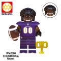 Kids toys Compatible with LEGO building blocks  Foreign Trade Goods WM6133 Assembled Toys   Philadelphia Eagles Football Series Minifigure Building Blocks Bag. 
