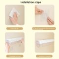 New Clear Wall Mounted Drawer Organizer, Hanging Transparent Underwear Panties Storage Box Punch-Free Multifunctional for Clothes, Socks, Ties blue,white,green. 