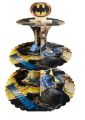 BATMAN THEME CUPCAKE STAND 3 TIERS CUPCAKE STAND. 