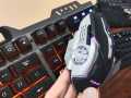 Keyboard and mouse T8  backlight keyboard with RGB 5 buttons 2400 DPI Wired keyboard & mouse combo pack. 