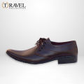 Travel Collection - Synthetic Leather Shoes - Best Quality Formal Shoes for Men - Brown Color. 