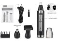 Personal Care Kemei KM-6511 2-in-1 Electric Nose Hair Trimmer Multifunctional Beard Trimmer Shaver Men Clipper Hair Remover Machine. 