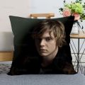 New Evan Peters Pillow Cover Bedroom Home Office Decorative Pillowcase Square Zipper Pillow Cases Satin Fabric Eco-Friendly 0509. 