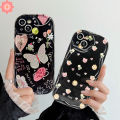 For Oppo A58 A78 A18 A98 A15 A9 A38 A16 A53 A5s A76 A55 A5 A7 A54 A96 A12 A3s A95 A31 A74 A1k A77s Reno 4F 8T A52 A57 A17k A16K Cartoon Doodle Cute Animal Bow Tag Case Dreamy Butterfly Flowers Letter 3D Wavy Curved Edge Soft Cover. 
