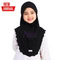 Muslim Kids Girls Hijab Islamic Headscarf Scarf One Piece Children Full Cover Makna Wrap Cover 2-7 Y  Camila's Children's Pashmina/jersey Instant Pashmina Scarf. 