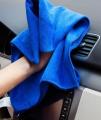 New Thicken Car Auto Care Microfiber Cleaning Towel 30 Cm * 65 Cm Blue. 