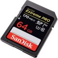 SanDisk - 64GB - EXTREME PRO - 170mb/s - SDXC Card - UHS-I / U3 / V30 / Class 10. 