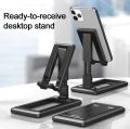 Cell Phone Stand, Angle Height Adjustable Cell Phone Stand for Desk, Fully Foldable Phone Holder Stand, Cradle, Dock, Tablet Stand, Compatible with All Mobile Phone and Tablets. 