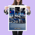 BMW M3 GTR Painting | Sports Car Poster | Wall Art | Photo Frame | Picture Frame | Home Decor | Office Decor | Garage Decor | Gaming Room Decor | With Frame | High Quality Gloss Finish | Car Lovers Gift | Modern Wall Decoration. 