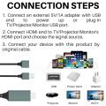 MHL , HDMI Cables Adapter USB 3.0 to HDTV Cable, Wire Dongle USB Male + USB Female to HDMI Male 1080P HDTV Mirroring Cable Compatible with ios/lphone/lpad/S9/S8/Note 8 and More Steaming Sharing. 