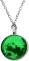 Moon Necklace Glow in the Dark, Luminous Crescent Moon Pendant Necklace, Glowing Jewelry for Women & Girls, Night Party Gift. 