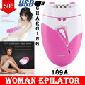 Professional 189A Women Epilator Shaver Depilator - Lady Hair Remover Tool - Women’s Facial Hair Remover - Best Rechargeable Mini Electric Female Shaving machine Depilatory Use for Full Body - NEW Ladies Shaver. 